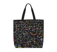 ERCgad Math Formula Print Extra Large Organizer Bag Lightweight Shoulder Tote Fashion Travel Picnic Shopping