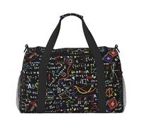 ERCgad Math Formula Print Hand Travel Bag For Women Men Lightweight Tote Weekend Getaway Business Shoulder
