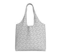 ERCgad Monochrome Sketch Style Gaming Print Extra-Large Canvas Tote Bag Shoulder Shopping Beach Travel Commuting Yoga Work