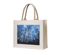 ERCgad Night Sky Print Unisex Tote Bag Large Reusable Lightweight Shopping Travel Office Work Weekend