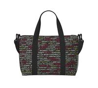 ERCgad Programmer Programming Code Print Hand Travel Bag Unisex Lightweight Versatile Weekend Tennis Outdoor Camping Fishing