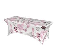 ERCgad Romantic Paris Butterfly Print Rectangular Tablecloth Dining Banquet Party Events Home Celebration Table Cover