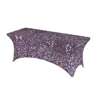ERCgad Sequin Pattern Print Rectangular Tablecloth Dining Banquet Party Events Home Celebration Table Cover