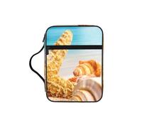 ERCgad Starfish Seashell Ocean Beach Print Men Women Pastors Bible Storage Bag Soft Scripture Holder Gift Church Home Travel