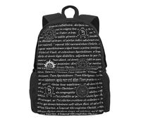 ERCgad Supernatural Inspiration Print Adult Backpack Water-Resistant For Hiking Office Camping Commuting Work Picnic