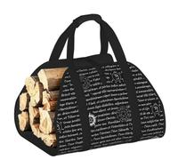 ERCgad Supernatural Inspiration Print Firewood Bag Storage Sack for Camping Picnic Home Travel Outdoor Versatile