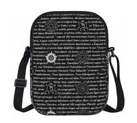 ERCgad Supernatural Inspiration Print Women Crossbody Shoulder Bag Travel Purse Work Office Party Daily Commutes