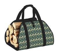 ERCgad Tropical Summer Hawaiian Flower Palm Leaves Print Firewood Bag Storage Sack for Camping Picnic Home Travel Outdoor Versatile