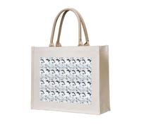 ERCgad Turtle Octopus Pattern Ocean Theme Print Unisex Tote Bag Large Reusable Lightweight Shopping Travel Office Work Weekend