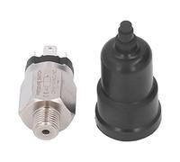 Erchineko 1/4in Diaphragm Type Pressure Switch, Adjustable Pneumatic | Stainless Steel Rubber Body, 0.1 to 1Mpa Range, for Pump and Compressed Air Systems