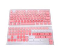 Erchineko 128 Keys Double Key Set, Cute Girly keycaps | High Profile Jelly Keycaps, UV Printed for Most Mechanical Keyboards 61/68/75/82/84/87/98/104