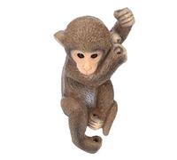 Erchineko Hanging Monkey Garden Statue, Climbing Tree Design | Resin Chimpanzee Figurine with Jute Rope, Outdoor Yard Decor, Hanging Monkey Ornament for Tree