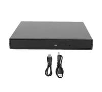 Erchineko USB External Blu-ray DVD CD Drive 5Gbps Reader Writer for PC | 1080P Disc Playback, Dual USB Cables, for Wins OS X