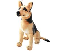 Ercoiong Dog Stuffed Animal, Realistic Sitting Dog Plush 12 Inch Soft Stuffed Animals, Decoration German Shepherd Plush Toys for Kids Adults Birthday and New Year Gift