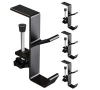 Erconsso 4 Packs Garland Hangers for Mantle Garland Hanger Pole Garland Holders for Mantle Heavy Duty Garland Hanger Pole Adjustable No Drill Stocking Hangers for Fireplace