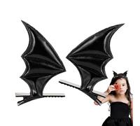 Erconsso Bat Wing Clips - Horror Hairpins for Cosplay,Goth Accessories, Hair Barrette for Women Girls, Halloween Cosplay Party Costume