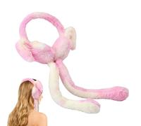 Erconsso Bunny Earmuffs, Cute Winter Rabbits Earmuffs Bunny Ear Warmers Windproof Warming Supplies For Women Girlfriends Skiers Snowboarders Runners Photographers Walking