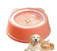 Erconsso Cat Water Bowl | Non-Wetting Mouth Slow Feeder,Dog Floating Water Bowl Non-Slip | for Multi-Pet Households Sloppy Messy Drinkers Puppies Kittens Cats Breeds Crate Car Travel