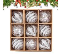 Erconsso Christmas Balls | Shatterproof Hangable Ornaments | Seasonal Pendants Holiday Decorations for Home Living Room Classroom Activity Retail Store Window Display