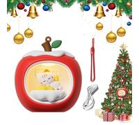 Erconsso Christmas Night Light - 3D Fruit House Table Lamp with Lanyard,Rechargeable LED Light, Christmas Decor for Table Wall Dorm Nursery Bedroom Home Nightstand