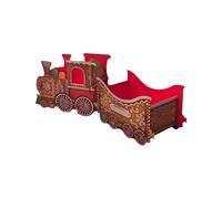 Erconsso Christmas Train Decor,Holiday Cheer Delivery Santa's Train - Winter Holiday Decorative Storage Container for Desk Display Shelf Fireplace Entryway Mantel Bedside Party