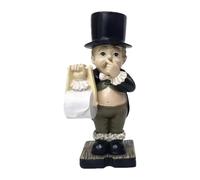 Erconsso Comical Toilet Butler Statue, Boy Holding Nose Bathroom Statue Funny Bathroom Paper Holder Figurine Desktop Ornament For Dorm Apartment Home RV, 8x15cm