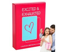 Erconsso Drinking Game Cards For Couples, Fun Date Night Ideas Cards Drunk Lovers Card Game For Date Night Relationship Card Game Deep Couple Questions, Sexy Drinking Games For Adults
