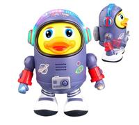 Erconsso Electric Musical Dancing Duck Robot Toy, Dancing Duck Toy With Lights And Sounds, Singing Walking Cute Interactive Musical Space Ducks For Boys Girls 3+ Birthday Preschool