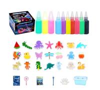 Erconsso Fairy Water Gel Kit, Magics Water Elfs Kit with 10 Gel, 12 Molds Creative Squishy Maker Toy Sensory Toy for Kids Ages 5+ School Family Time Birthday Party Classroom Home