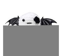 Erconsso Funny Crochet Ghost - Halloween Knitted Ghost Toy with Positive Card,Crocheted Handmade Emotion Toys with Motivational Things for School Dorm Offices Mothers Birthday Halloween