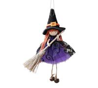 Erconsso Kitchen Witch Doll For Good Luck, Handmade Kitchen Witch Doll, Haunted House Decoration Accessories Halloween Hangable Ornament For Window Garden Patio Home Wall
