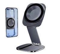 Erconsso Magnet Phone Holder - Foldable Portable Tablet Holder - Rotatable Video Recording Rack - for Home Outdoor Car Golf Gym Selfie Truck Travel Desk Women Men