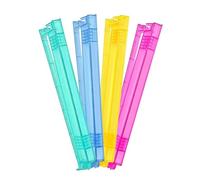 Erconsso Mahjong Tile Holder - with Pusher Acrylic Non-Slip Tray - 4-Piece Table Mahjong Tile Holder - for Player Adults Beginners Home Travel Daily Club Game Night Party