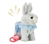 Erconsso My Realistic Bunny Toy, Realistic Interactive Bunny Toy With Sounds And Movement Cute Electronic Plush Bunnys For Boys Girls Kids Easter Birthday Holidays Party Favors