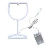 Erconsso Neon Bar Signs | Neon Cocktail Decoration Sign,Wine Glass LED Decor | for Wall Performance Bedroom Bar Home Gathering Living Room Kitchen Office Restaurant Porch