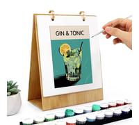 Erconsso Painting by Numbers for Adults - 2026 Paint by Number Calendar - Fade-Resistant Desktop Calendar for Men Women Children Relaxation Recreation