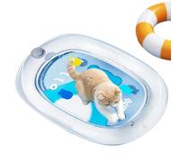 Erconsso Pet Water Mat, Pet Cooling Mat For Cats Dogs, Inflatable Waterproof Thickened Self Cooling Sleeping Pad For Kitten Puppy Hot Weather Home Balcony Patio Car Travel Crate Beach