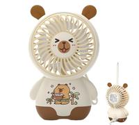 Erconsso Portable Capybaras Fan, Capybaras Personal Pocket Fan USB Rechargeable Handheld Fans Cooling Fans For Travel, Outdoor Or Indoor