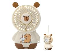 Erconsso Portable Capybaras Fan, Capybaras Personal Pocket Fan USB Rechargeable Handheld Fans Cooling Fans For Travel, Outdoor Or Indoor