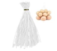 Erconsso Reusable Produce Mesh Bags, 100 Pieces Stretchable Egg Hatching Bags with Closures Reusable Storage Net for Vegetables Food Fruit