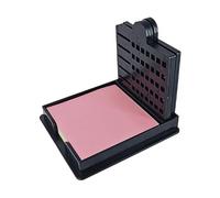 Erconsso Sticky Note Stencil Template | Sticky Notepad Holder,Compact Desktop Organizer with Stencil Memo Pad Dispenser for Home Workplace School Teachers Students Coworkers