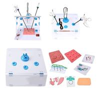 ERCTOO Laparoscopic Trainer Box Simulator Laparoscopy Trainer Box, Suture Pad, Surgeon Training Box Simulator Laparoscopic Training Box 10 Training Modules Medical Teaching Aids