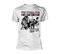 ERCWKO Exploited, The Army Life (White) ufficiale Uomo Maglietta Unisex