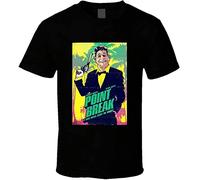 ERCWKO Point Break 80S Patrick Swayze Action Movie Fan T Shirt Black