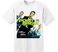 ERCWKO Point Break Movie Poster T Shirt Patrick Swayze - Surfer White