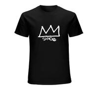 ERCWKO Samo JeanMichel Basquiat Crown and Tag T Shirt Pop Art NYC Street Art 1980 Black
