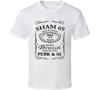 ERCWKO Sham 69 Old School Punk Oi British Old 77 Brand T Shirt White