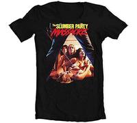 ERCWKO The Slumber Party Massacre T Shirt Retro 1980s Horror Movie Graphic tee Vintage Black