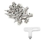 ERDANER 3set 13mm/0.5in Metal Track and Field Spike Shoes Nail for Sports Running Track and Cross Country with1pcs A Nail Puller Spike Wrench(Short Nails