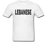 ERDANGJIA Lebanese Glee Lesbian Interest Or Secret Santa Unisex T-Shirt White Mens Top Tee S
